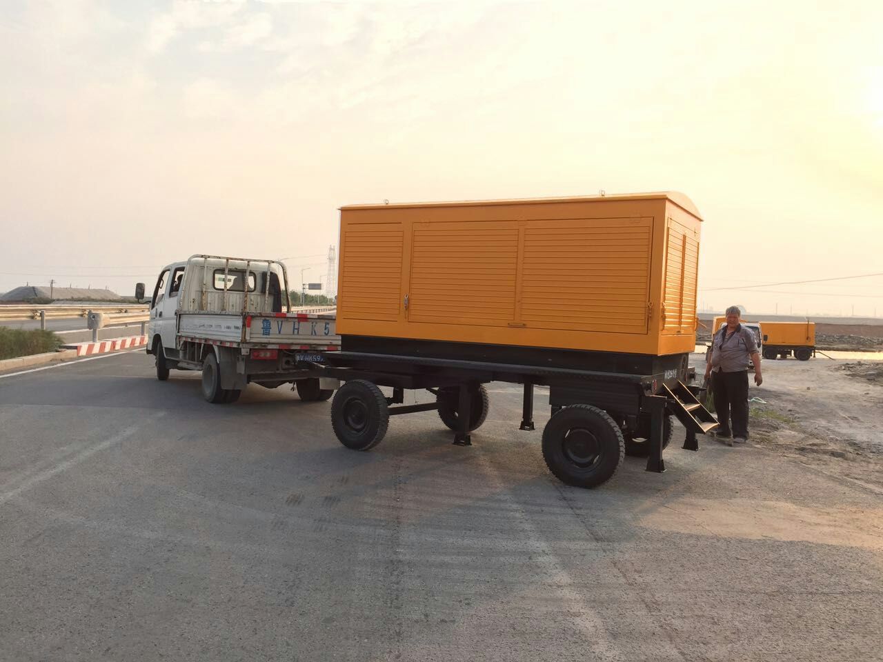 羅德移動泵車進行試車 羅德移動泵車進行試車