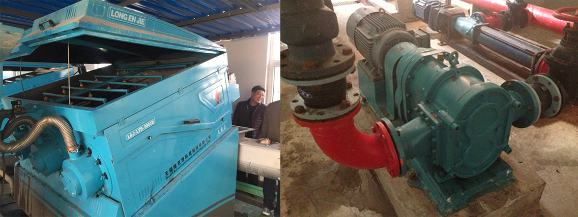 甘肅某污水處理廠RDC50板框污泥工料轉子泵 甘肅某污水處理廠RDC50板框污泥工料轉子泵